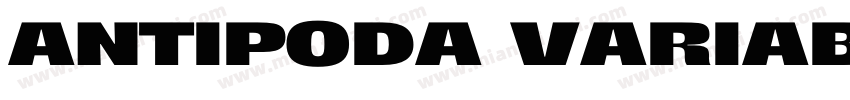 ANTIPODA VARIABLE字体转换